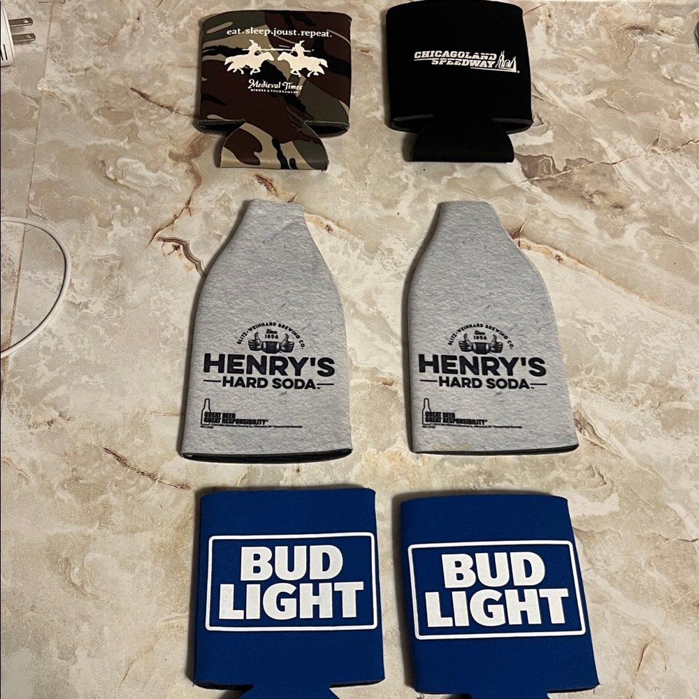 assorted bundle bottle and can cooler (koozie) holders